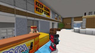 Screenshot of the Minecraft Bedrock Marketplace product Muscle Tycoon created by Doctor Benx.