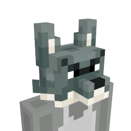 Thumbnail of the Minecraft Bedrock Marketplace product Silver Wolf Head created by Doctor Benx.