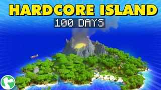 Thumbnail of the Minecraft Bedrock Marketplace product 100 jours sur l'île Hardcore created by Dodo Studios.