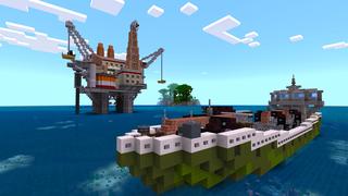 Screenshot of the Minecraft Bedrock Marketplace product 100 Days Raft Survival created by Dodo Studios.