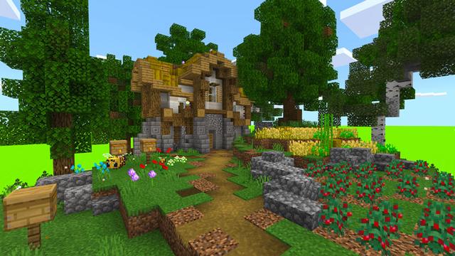 Screenshot of the Minecraft Bedrock Marketplace product Acid Island Classic created by Dodo Studios.