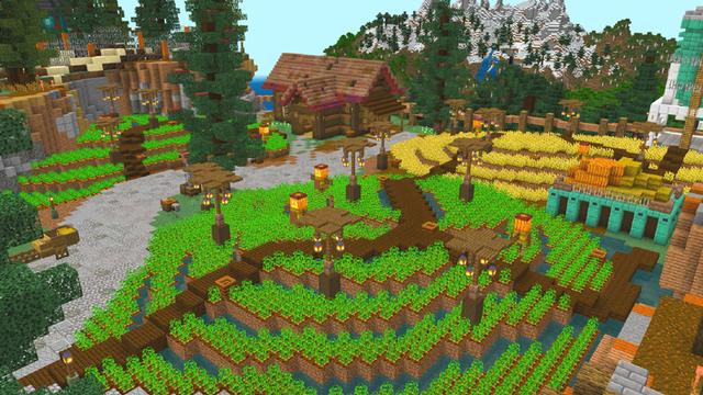 Screenshot of the Minecraft Bedrock Marketplace product Automatic Miners created by Dodo Studios.