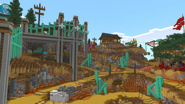 Screenshot of the Minecraft Bedrock Marketplace product Automatic Miners created by Dodo Studios.
