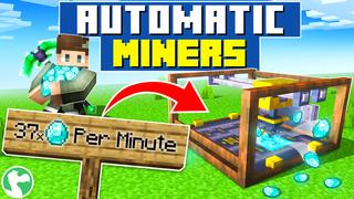 Thumbnail of the Minecraft Bedrock Marketplace product Automatic Miners created by Dodo Studios.