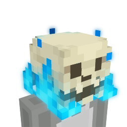 Thumbnail of the Minecraft Bedrock Marketplace product Blue Fire Skull created by Dodo Studios.