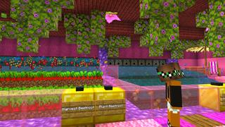 Screenshot of the Minecraft Bedrock Marketplace product Blue vs Pink Secret Base created by Dodo Studios.