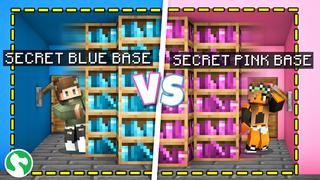 Thumbnail of the Minecraft Bedrock Marketplace product Blue vs Pink Secret Base created by Dodo Studios.