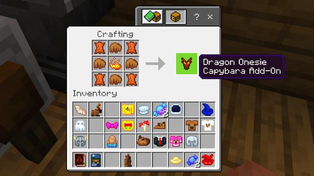 Screenshot of the Minecraft Bedrock Marketplace product Capybara Add-On created by Dodo Studios.