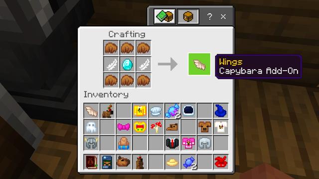 Screenshot of the Minecraft Bedrock Marketplace product Capybara Add-On created by Dodo Studios.
