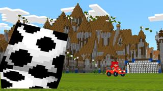 Screenshot of the Minecraft Bedrock Marketplace product Car Soccer created by Dodo Studios.
