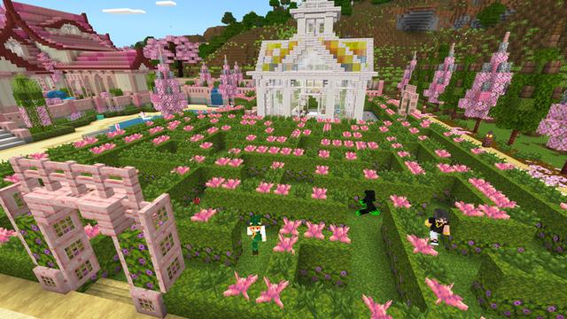Screenshot of the Minecraft Bedrock Marketplace product Cherry Blossom House created by Dodo Studios.