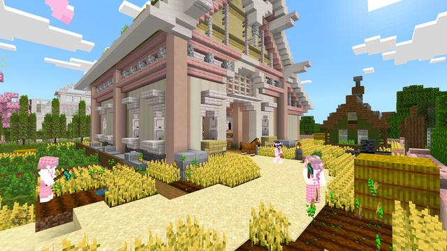 Screenshot of the Minecraft Bedrock Marketplace product Cherry Blossom House created by Dodo Studios.