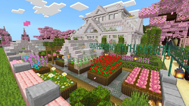 Screenshot of the Minecraft Bedrock Marketplace product Cherry Blossom House created by Dodo Studios.