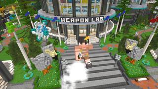 Screenshot of the Minecraft Bedrock Marketplace product Combine Weapons created by Dodo Studios.