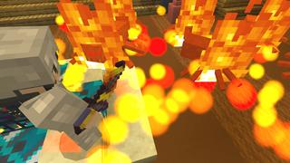 Screenshot of the Minecraft Bedrock Marketplace product Combine Weapons created by Dodo Studios.