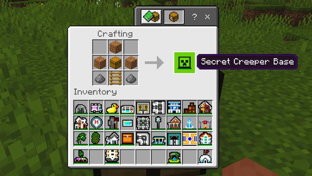 Screenshot of the Minecraft Bedrock Marketplace product Craftable Builds Add-On created by Dodo Studios.