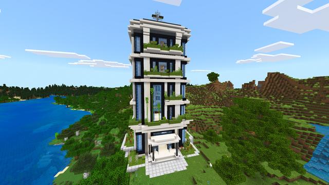 Screenshot of the Minecraft Bedrock Marketplace product Craftable Builds Add-On created by Dodo Studios.