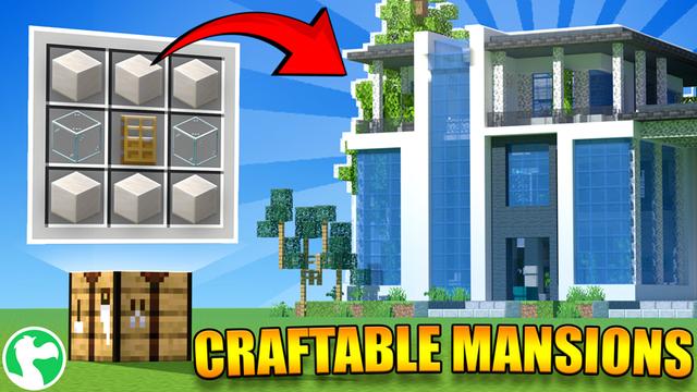 Thumbnail of the Minecraft Bedrock Marketplace product Craftable Mansions created by Dodo Studios.