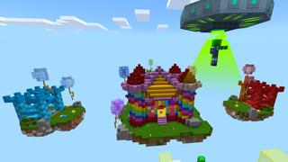 Screenshot of the Minecraft Bedrock Marketplace product Crazy Lucky Block Bed Wars created by Dodo Studios.
