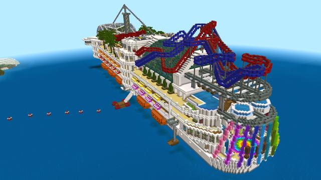 Screenshot of the Minecraft Bedrock Marketplace product Cruise Ship created by Dodo Studios.