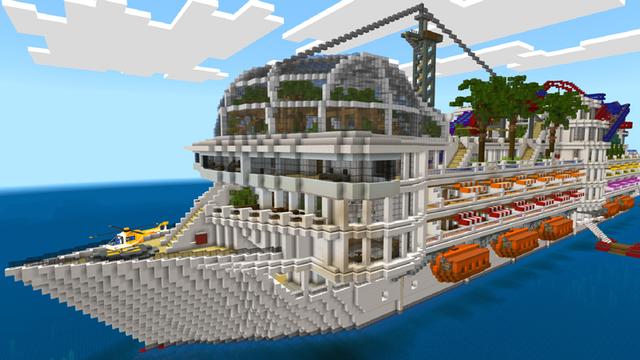 Screenshot of the Minecraft Bedrock Marketplace product Cruise Ship created by Dodo Studios.