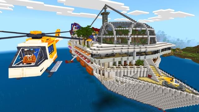 Screenshot of the Minecraft Bedrock Marketplace product Cruise Ship created by Dodo Studios.