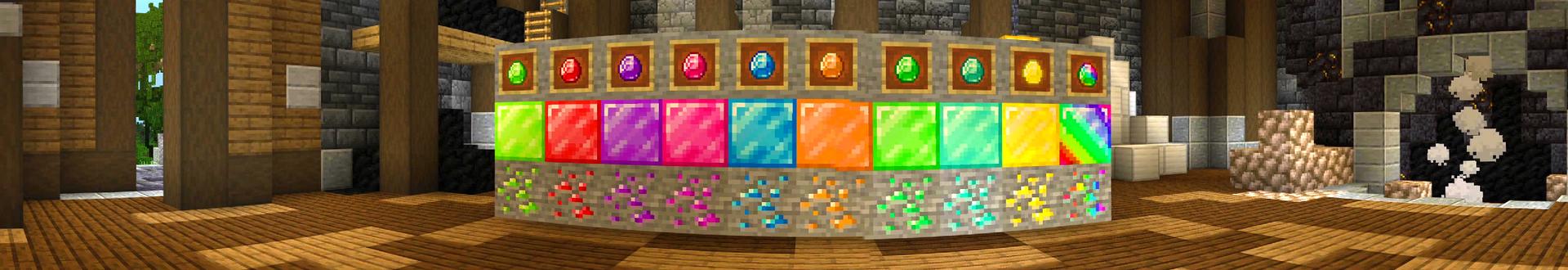 Panorama of the Minecraft Bedrock Marketplace product Custom Diamonds created by Dodo Studios.