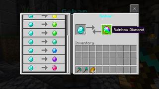 Screenshot of the Minecraft Bedrock Marketplace product Custom Diamonds created by Dodo Studios.