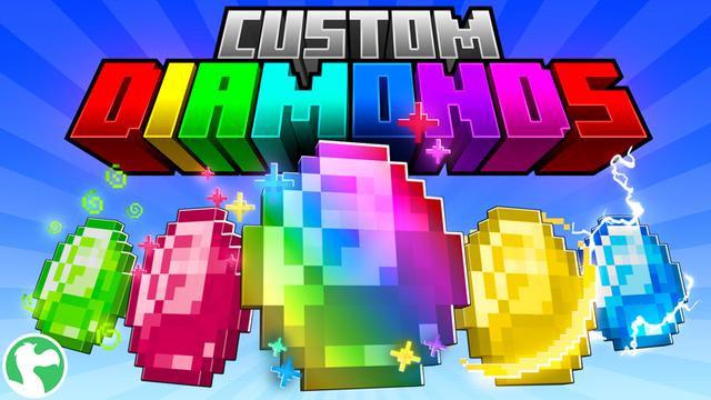 Thumbnail of the Minecraft Bedrock Marketplace product Custom Diamonds created by Dodo Studios.