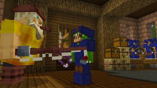 Screenshot of the Minecraft Bedrock Marketplace product Fishing Gives OP Loot created by Dodo Studios.