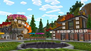 Screenshot of the Minecraft Bedrock Marketplace product Food Weapons created by Dodo Studios.