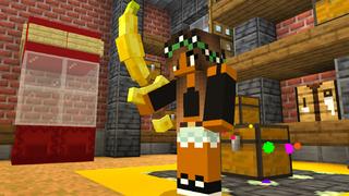 Screenshot of the Minecraft Bedrock Marketplace product Food Weapons created by Dodo Studios.