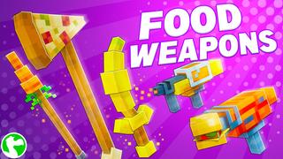 Thumbnail of the Minecraft Bedrock Marketplace product Food Weapons created by Dodo Studios.