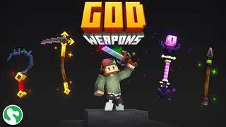 Thumbnail of the Minecraft Bedrock Marketplace product God Weapons created by Dodo Studios.