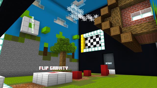 Screenshot of the Minecraft Bedrock Marketplace product Gravity Parkour created by Dodo Studios.