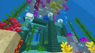 Screenshot of the Minecraft Bedrock Marketplace product Hardcore One Chunk Challenge created by Dodo Studios.