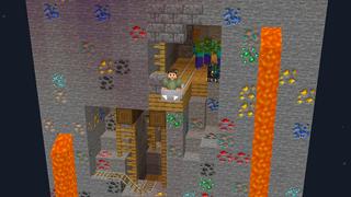 Screenshot of the Minecraft Bedrock Marketplace product Hardcore One Chunk Challenge created by Dodo Studios.