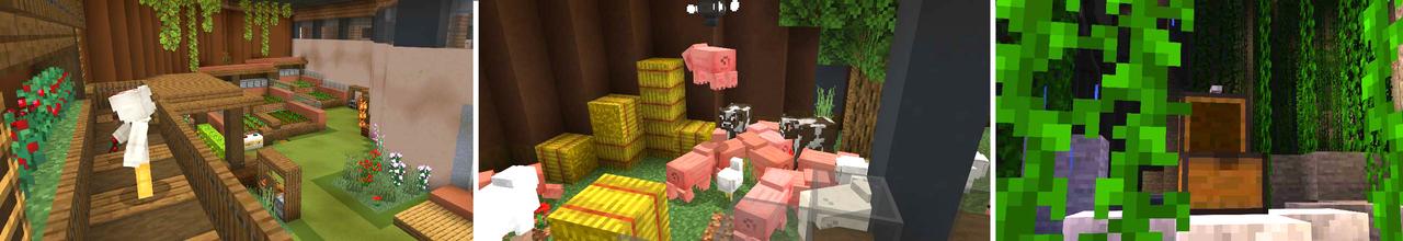 Panorama of the Minecraft Bedrock Marketplace product Hidden Bunker created by Dodo Studios.