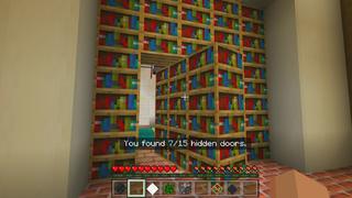 Screenshot of the Minecraft Bedrock Marketplace product Hidden Doors created by Dodo Studios.