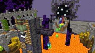 Screenshot of the Minecraft Bedrock Marketplace product Infinity Lava Parkour created by Dodo Studios.