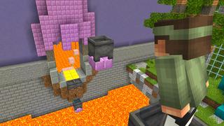 Screenshot of the Minecraft Bedrock Marketplace product Infinity Lava Parkour created by Dodo Studios.
