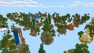 Screenshot of the Minecraft Bedrock Marketplace product Infinity Lucky Block Skyblock created by Dodo Studios.