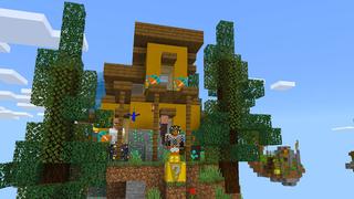 Screenshot of the Minecraft Bedrock Marketplace product Infinity Lucky Block Skyblock created by Dodo Studios.