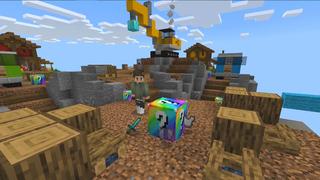 Screenshot of the Minecraft Bedrock Marketplace product Lucky Block Bed Wars created by Dodo Studios.