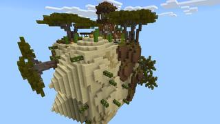 Screenshot of the Minecraft Bedrock Marketplace product Lucky Block Sky Cubes created by Dodo Studios.