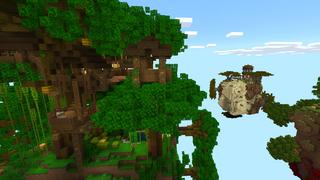 Screenshot of the Minecraft Bedrock Marketplace product Lucky Block Sky Cubes created by Dodo Studios.