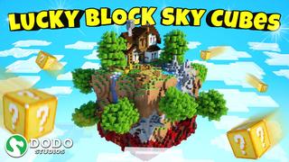 Thumbnail of the Minecraft Bedrock Marketplace product Lucky Block Sky Cubes created by Dodo Studios.