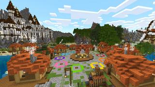 Screenshot of the Minecraft Bedrock Marketplace product Lucky Block Survival Games created by Dodo Studios.