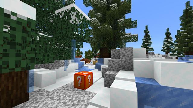 Screenshot of the Minecraft Bedrock Marketplace product Lucky Blocks Skyblock created by Dodo Studios.