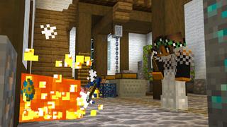 Screenshot of the Minecraft Bedrock Marketplace product Lucky Blocks! created by Dodo Studios.